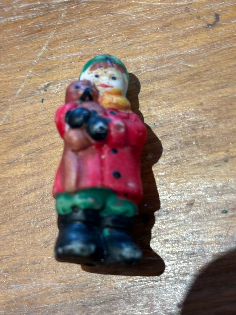 Vintage Miniature Bisque Figurine Christmas